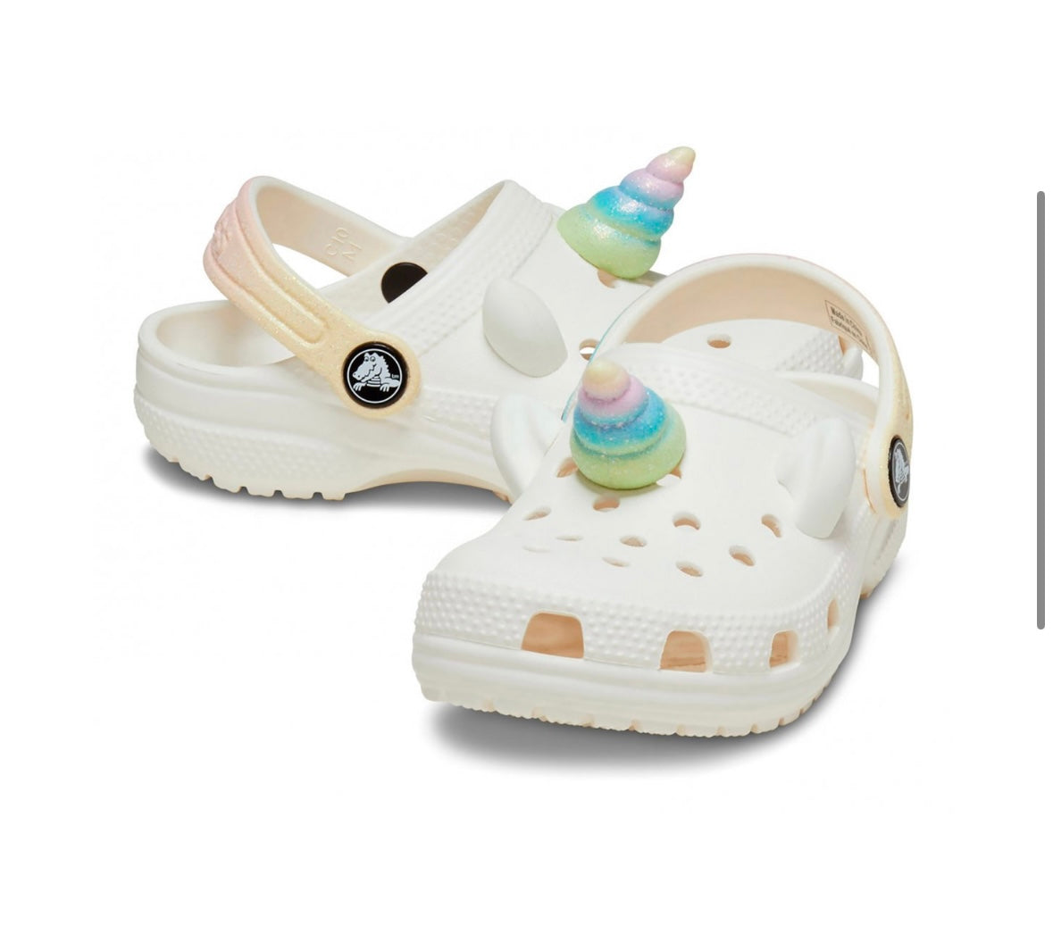 209701 rainbow unicorn Crocs